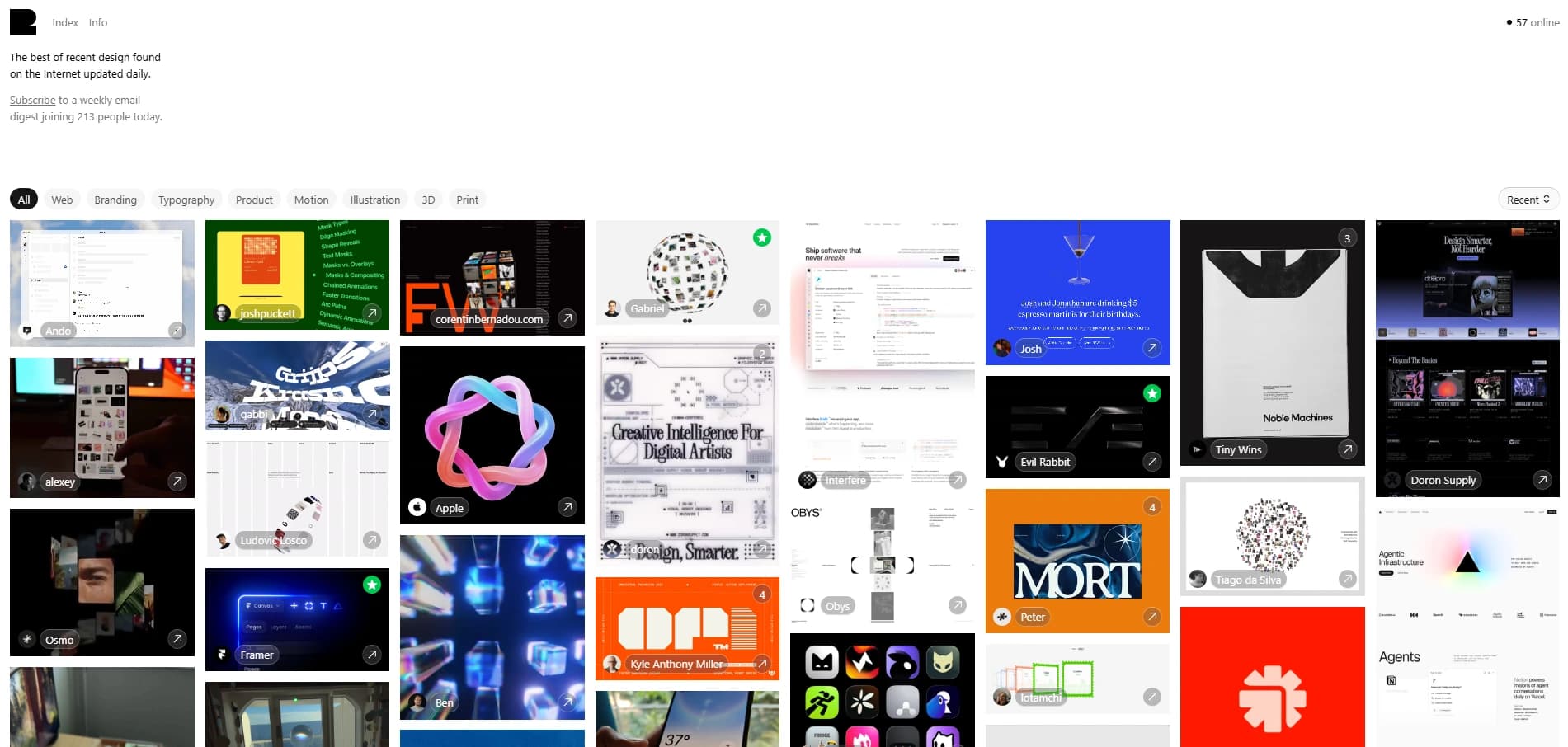 UI UX Inspirations from Godly.website