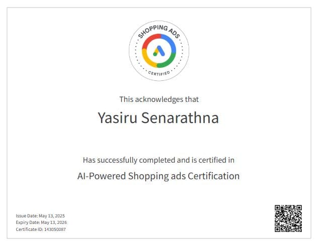 AI-Powered Shopping Ads Certification