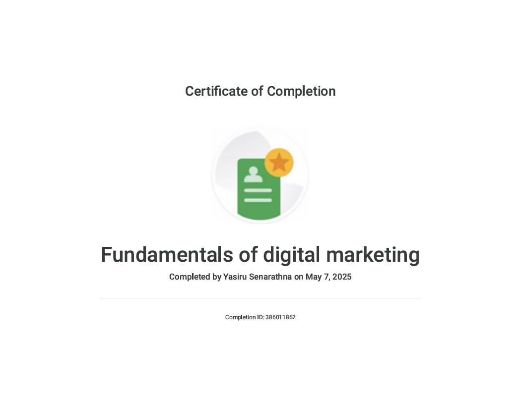 Fundamentals of Digital Marketing