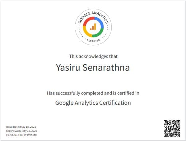 Google Analytics Certification