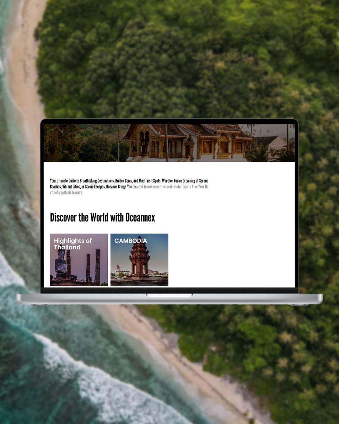 OceanneX website design