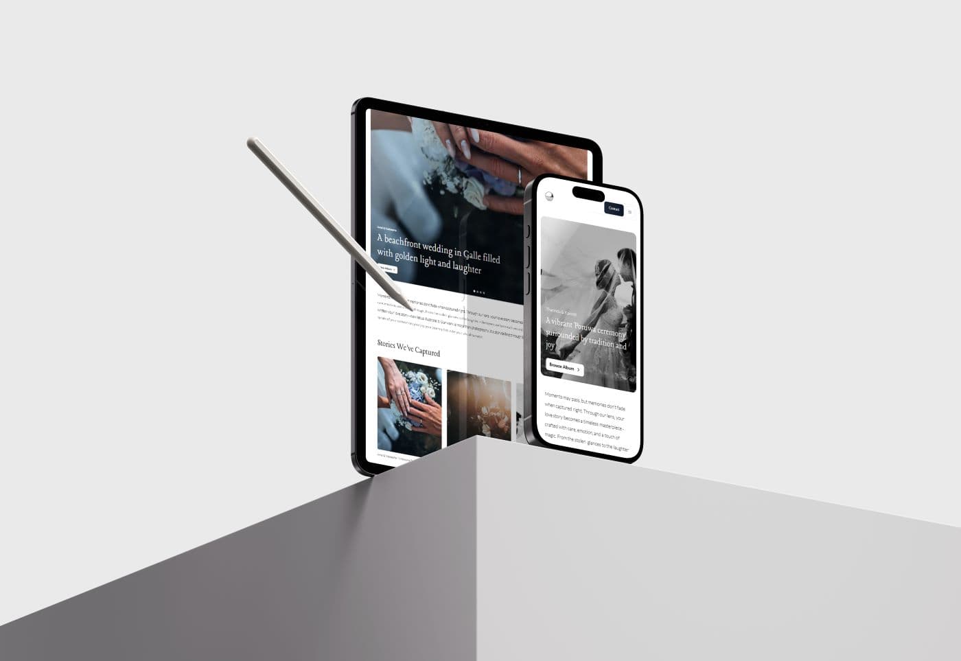 photographer portofolio website design