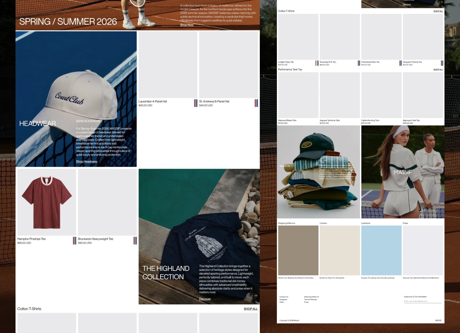 clothing brand website